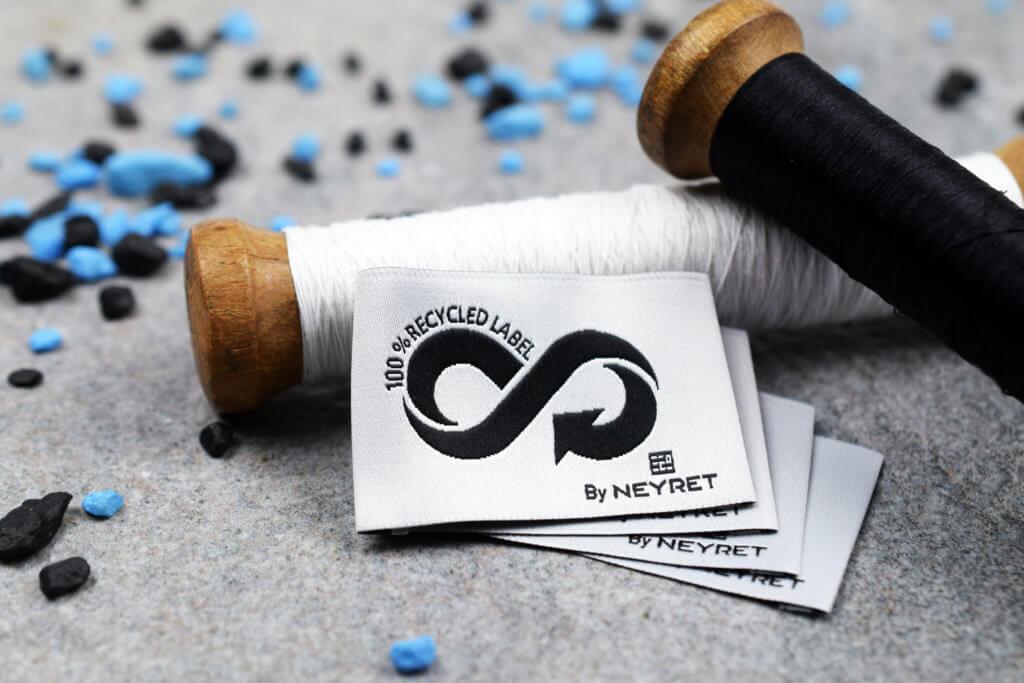 Your woven label made with recycled polyester NEYRET